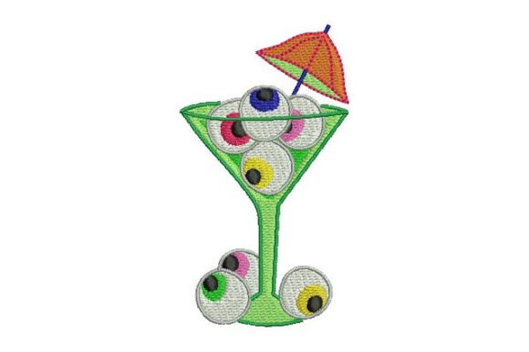 Eyes Cocktail Embroidery Design