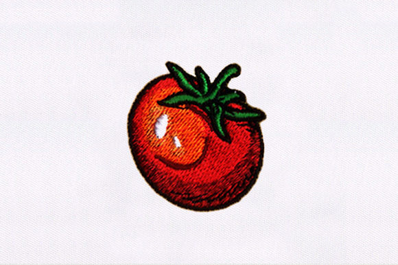 Red Tomato Embroidery Design