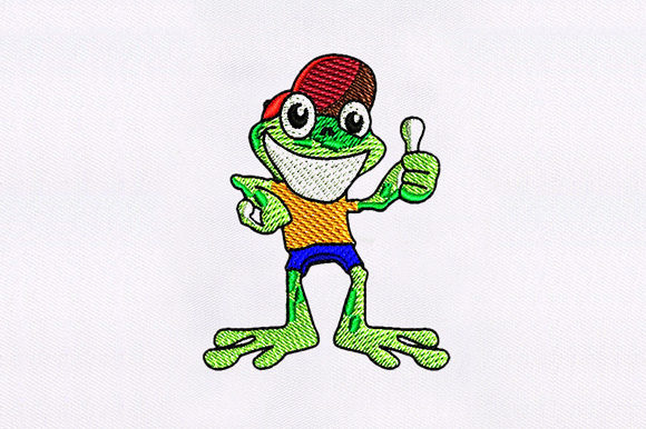 Thumbs Up Frog Cartoon